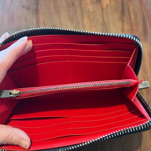 Christian Louboutin Black Studded Wallet - Picture 5 of 10